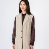 Teddy Smith Veste Sans Manches Oversize Cream Bistretch Online