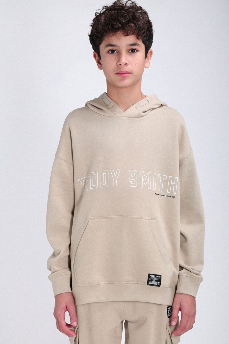 Teddy Smith Sweat A Capuche Coupe Large Srec Hoody Jr Clearance