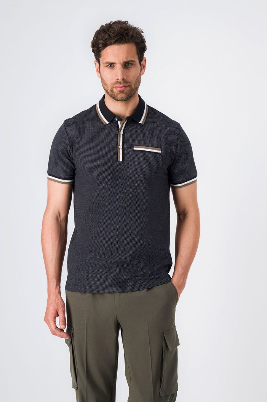 Teddy Smith Polo Jersey Jacquard Dude Mc Clearance