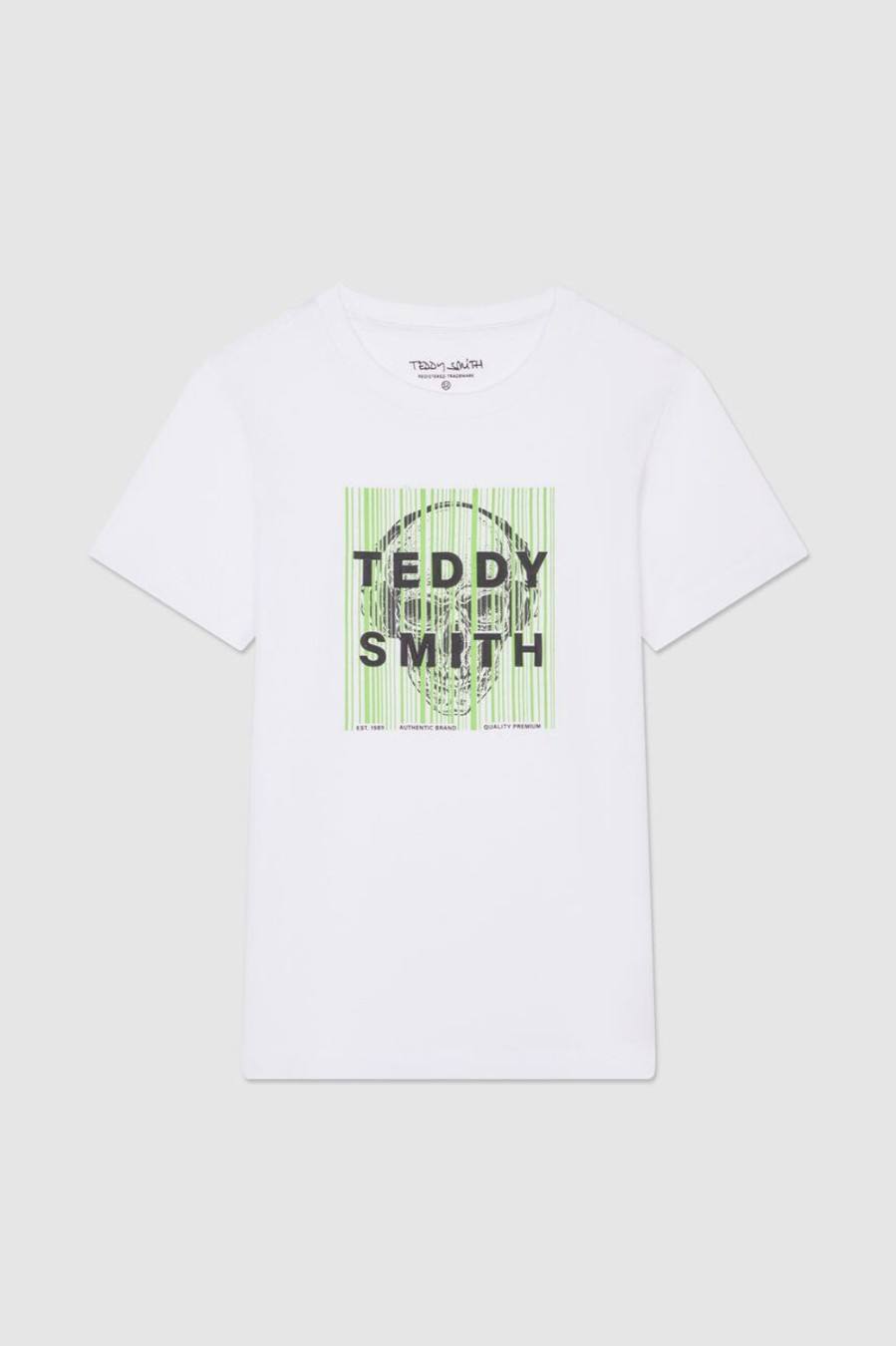 Teddy Smith T-Shirt Col Rond, Garcon, Funny Mc Jr New