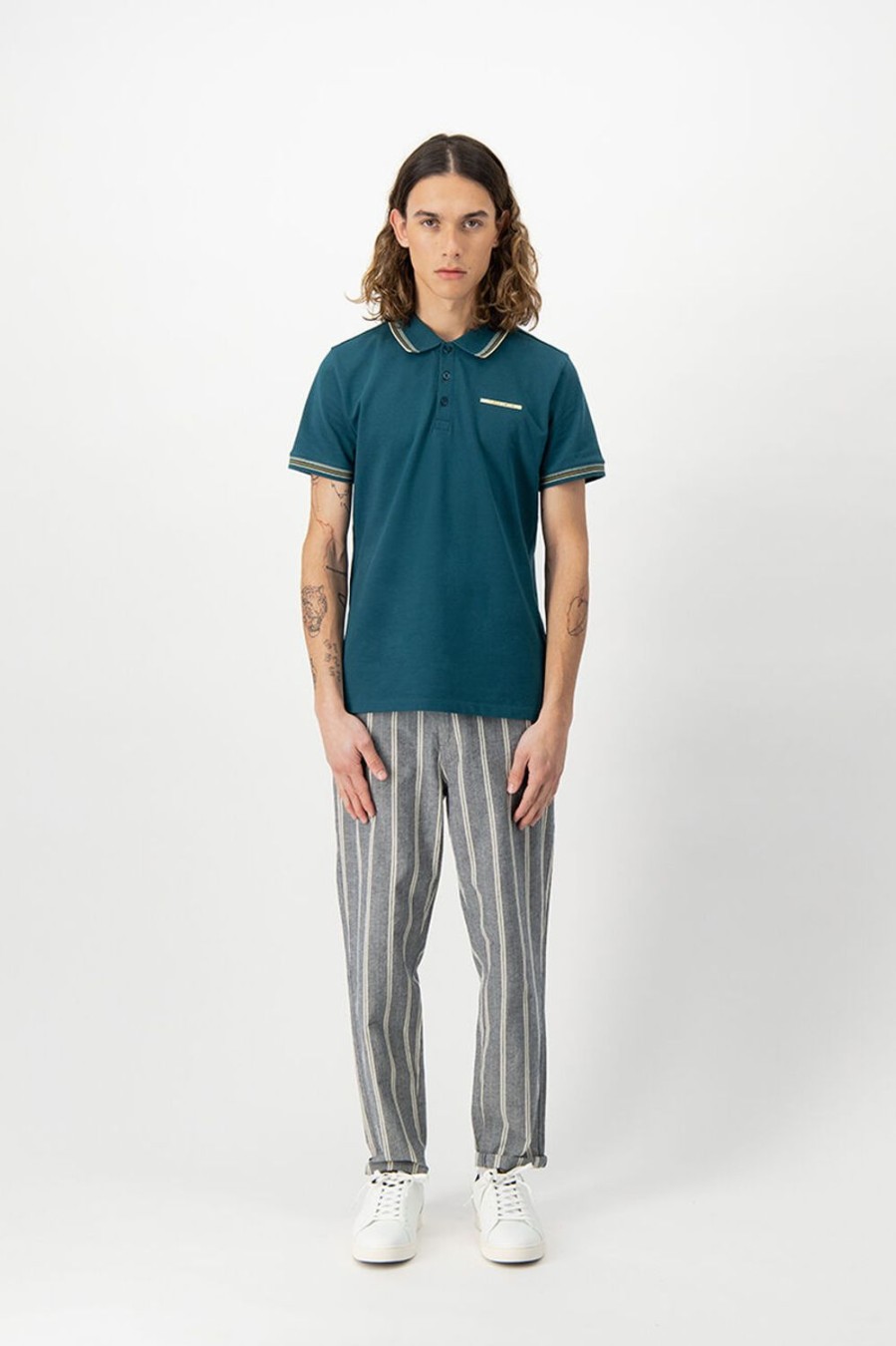 Teddy Smith Pantalon Coton Et Lin Raye Raymond Lin R Clearance