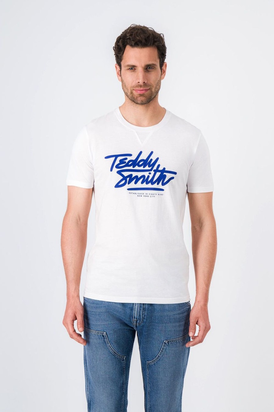 Teddy Smith T-Shirt Col Rond Script Mc Online