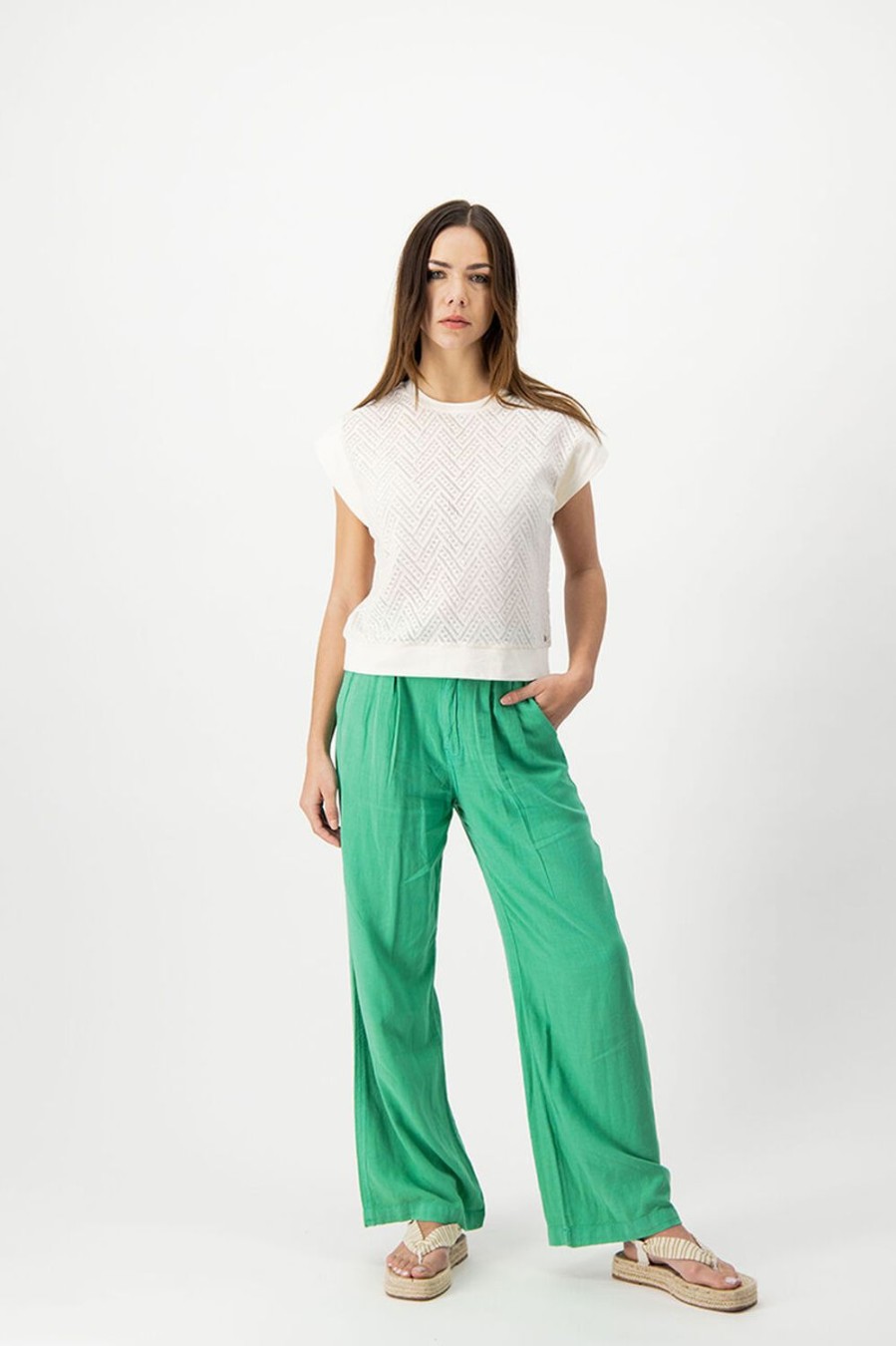 Teddy Smith Pantalon Fluide Alizee Linen Wholesale