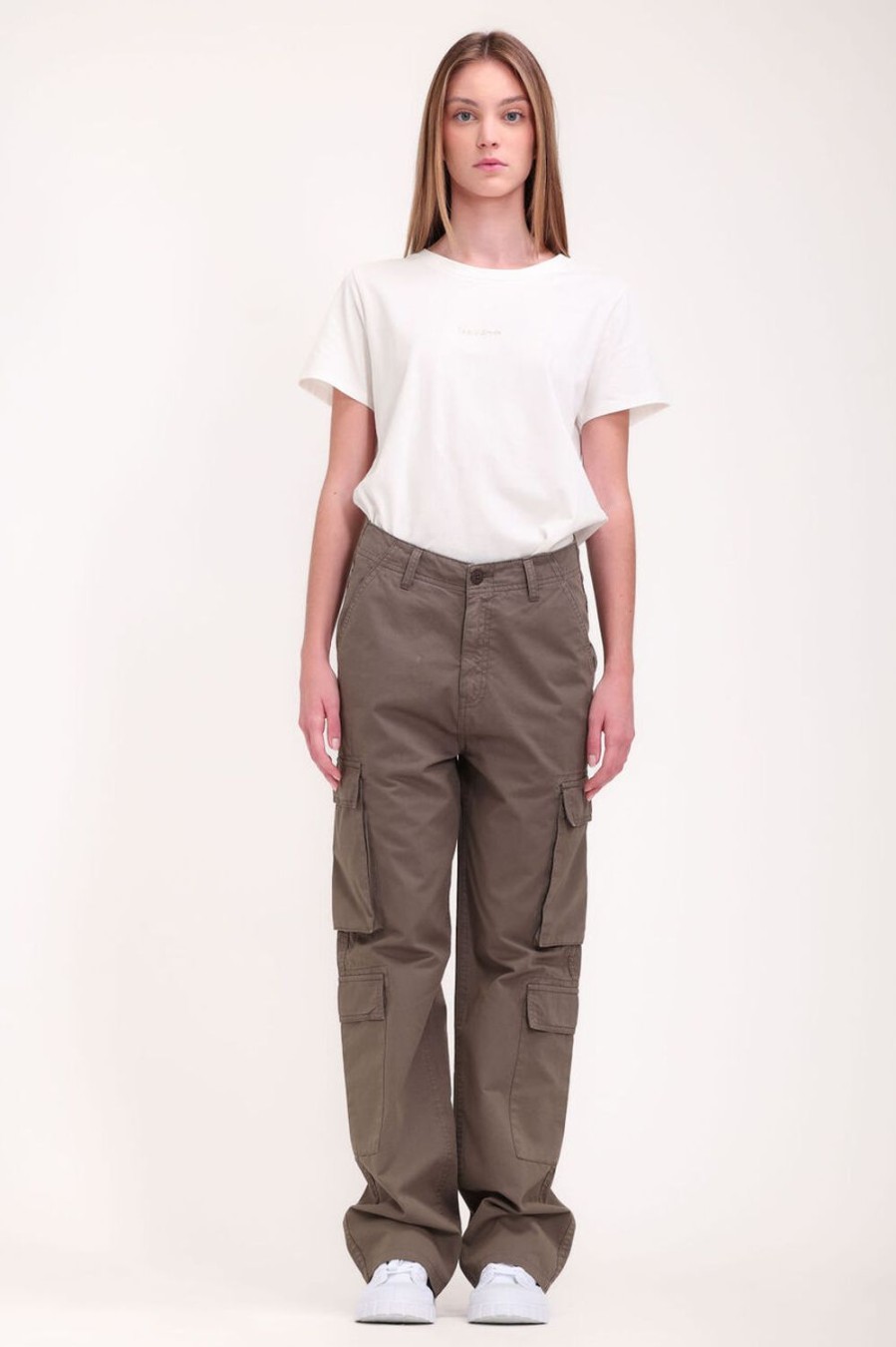 Teddy Smith Pantalon Coupe Cargo Taille Haute Plucky Cargo Online