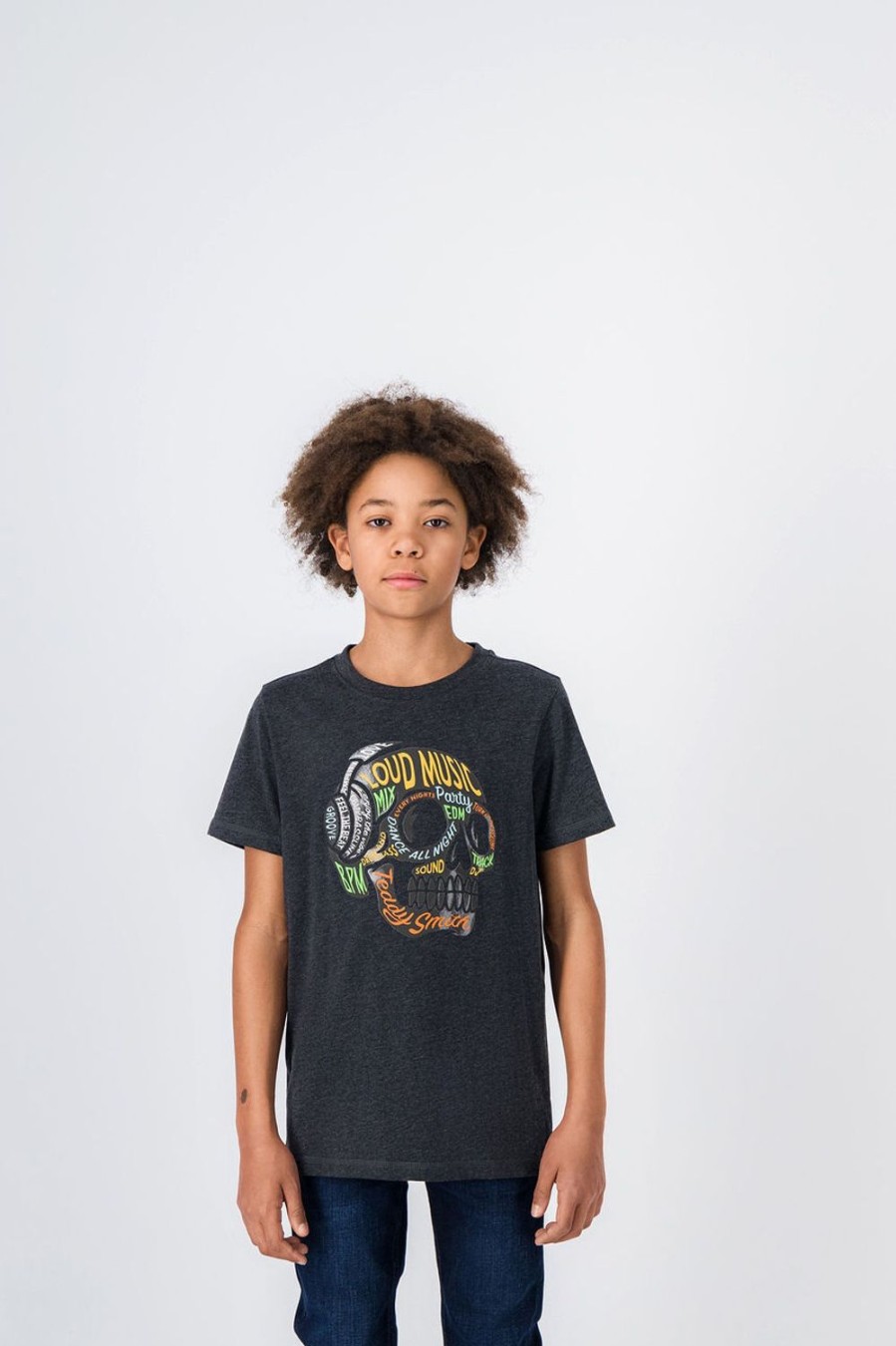 Teddy Smith T-Shirt Col Rond Skully Mc Jr Clearance