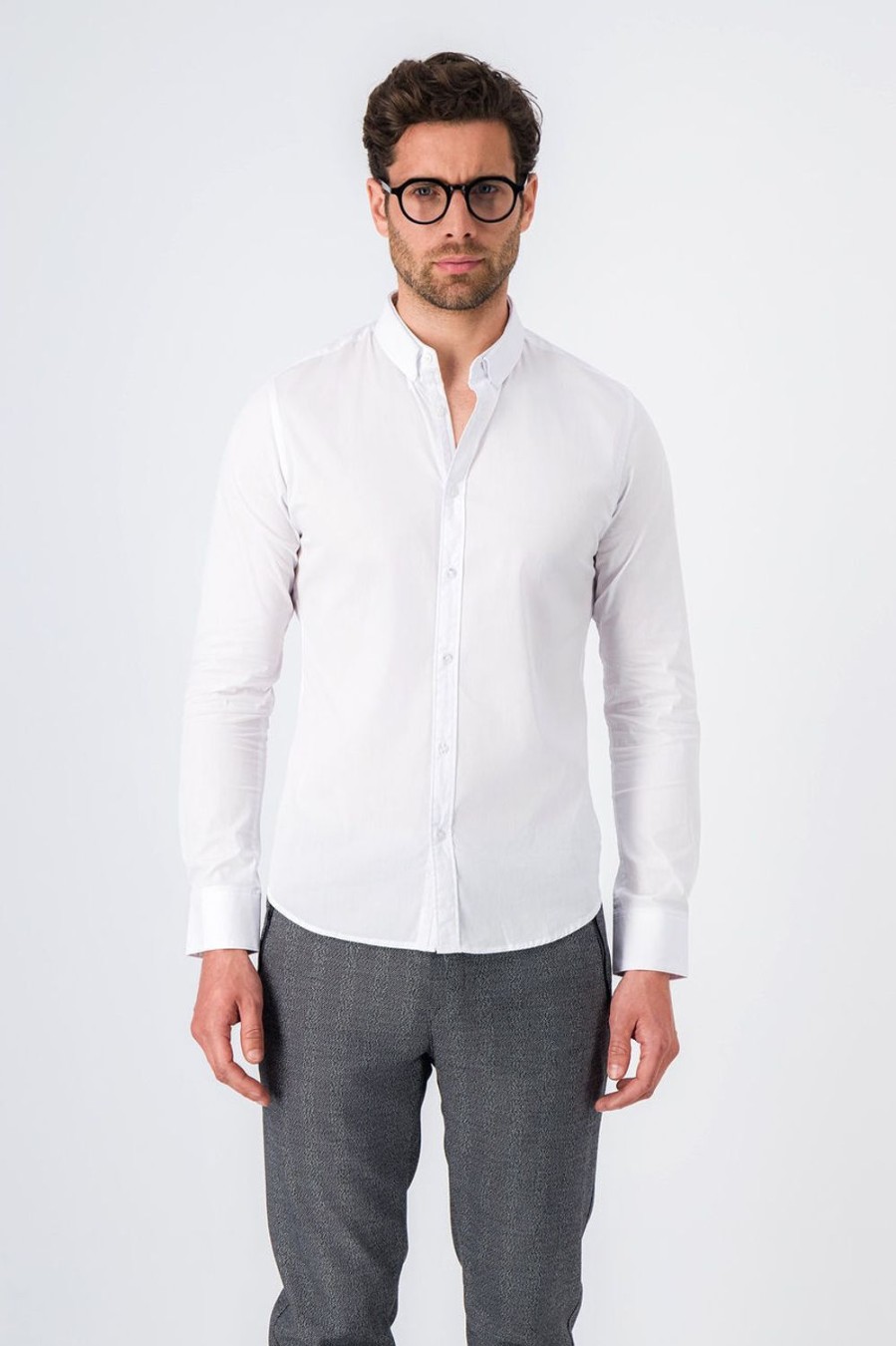 Teddy Smith Chemise Stretch Manches Longues Unie Edgar Ml Online