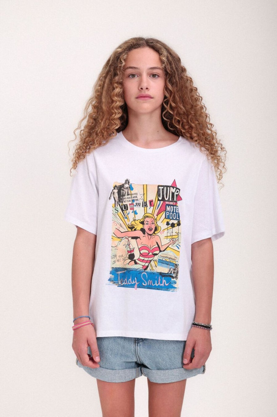 Teddy Smith Tshirt Col Rond Tmel Mc Jr New