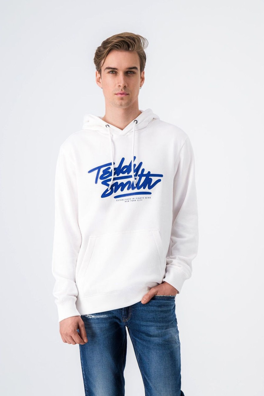 Teddy Smith Sweat A Capuche Script Hoody Clearance