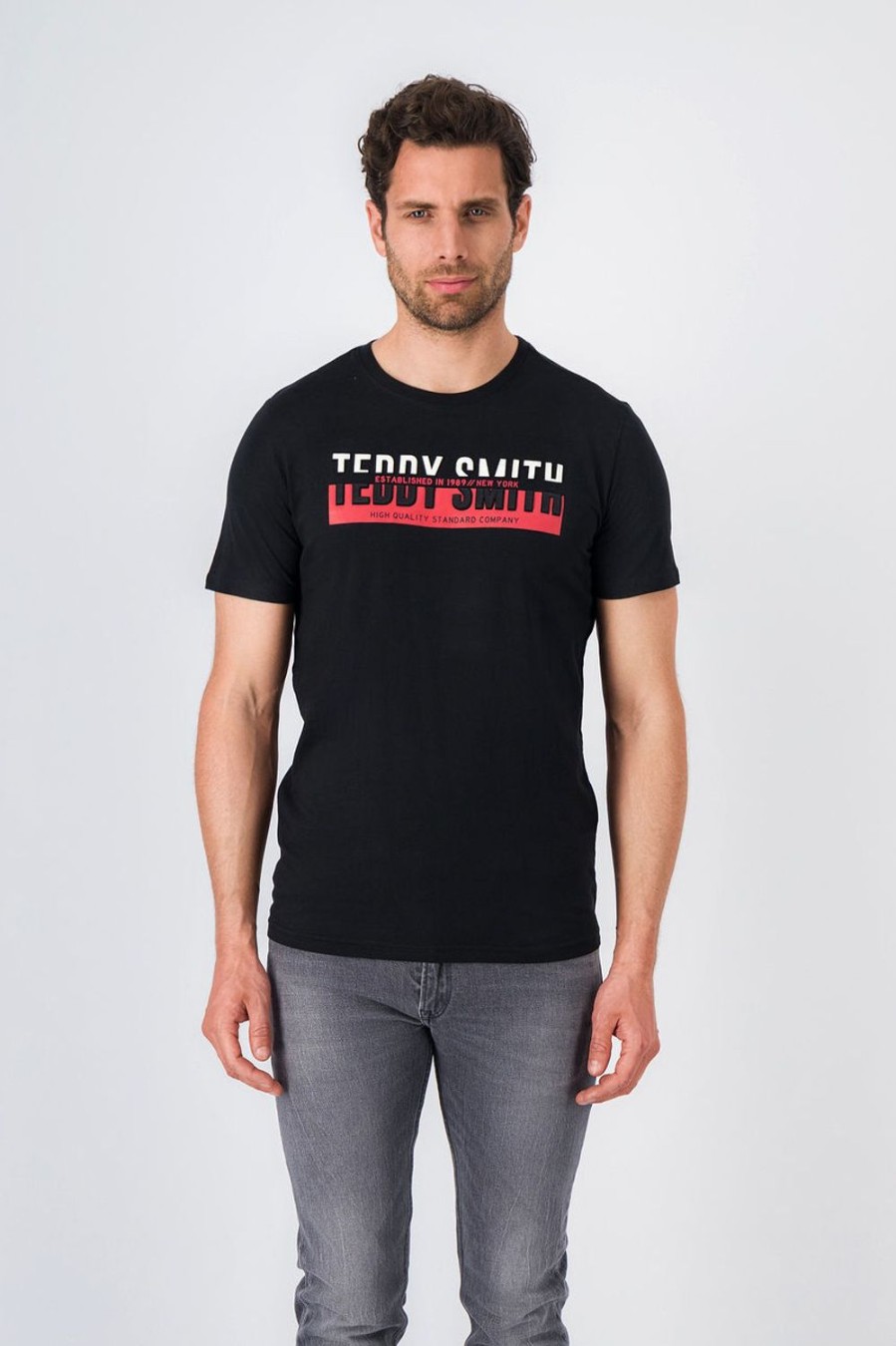 Teddy Smith Tshirt Col Rond Manches Courtes Tgordon Mc Clearance