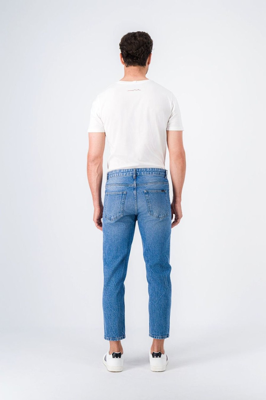 Teddy Smith Jean Coupe Etroite Dad Cropped Clearance